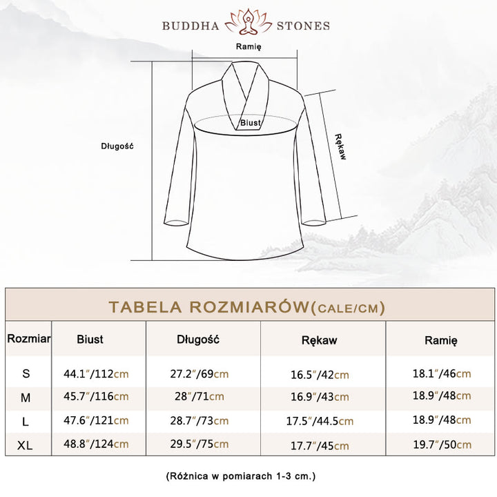 Buddha Stones 2 szt. dekolt w serek rękaw trzy czwarte koszula spodnie medytacja zen tai chi bawełna len odzież damska zestaw - image 3