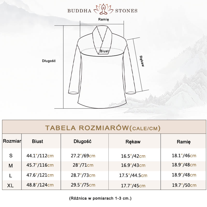Buddha Stones 2 sztuki, dekolt w serek, rękaw 3/4, koszula, spodnie, odzież do medytacji Zen Tai Chi, zestaw damski - image 3