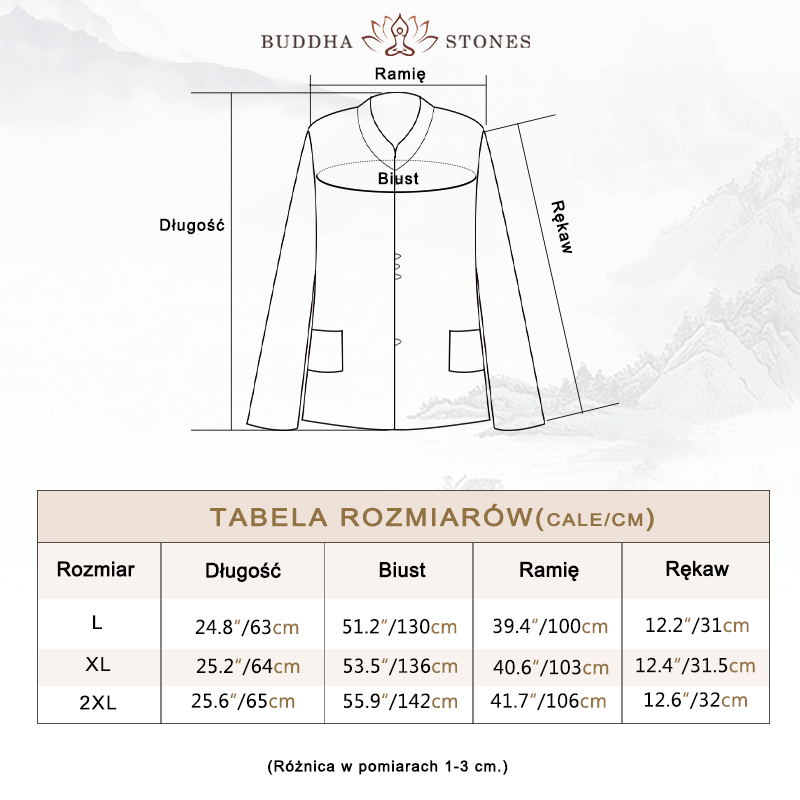 Buddha Stones PLUS SIZE Koszula z dekoltem w serek, swobodna, jednokolorowa, z długim rękawem, bawełniana, lniana, damska - image 3