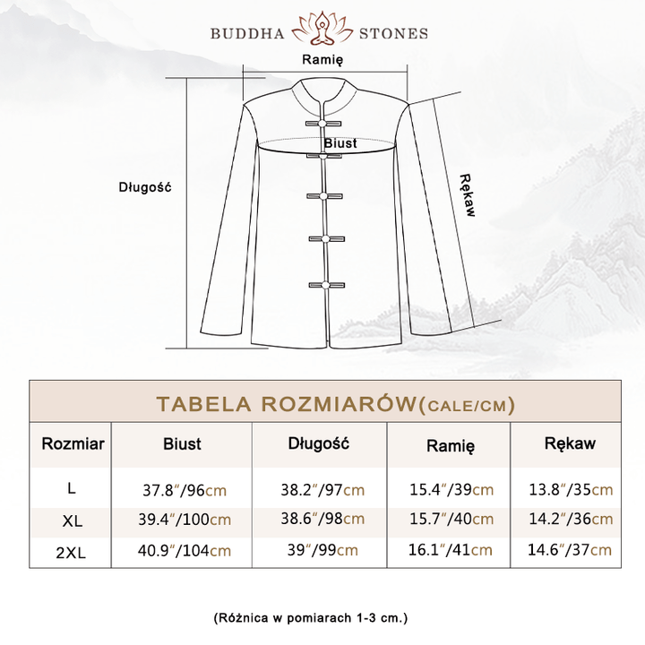 Buddha Stones damskie haftowane kwiaty żaba-guziki koszula sukienka szerokie nogawki spodnie - image 3