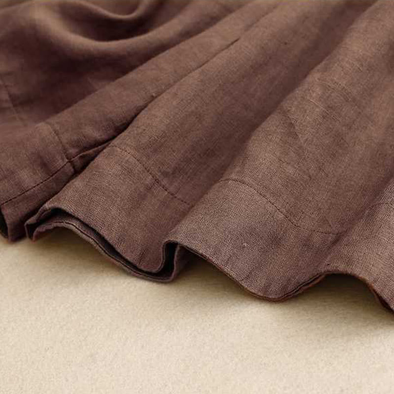 Buddha Stones Letnie Casual Jednokolorowe Zamki Błyskawiczne Guziki Z Włókna Akrylowego Żabki Guziki Damskie Szorty Z Kieszeniami - image 4