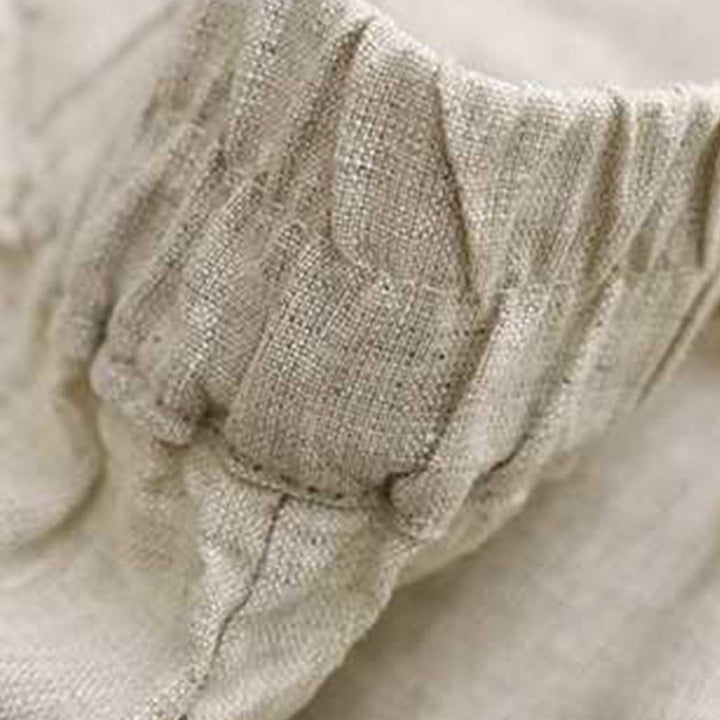 Buddha Stones Letnie Casual Jednokolorowe Zamki Błyskawiczne Guziki Z Włókna Akrylowego Żabki Guziki Damskie Szorty Z Kieszeniami - image 15