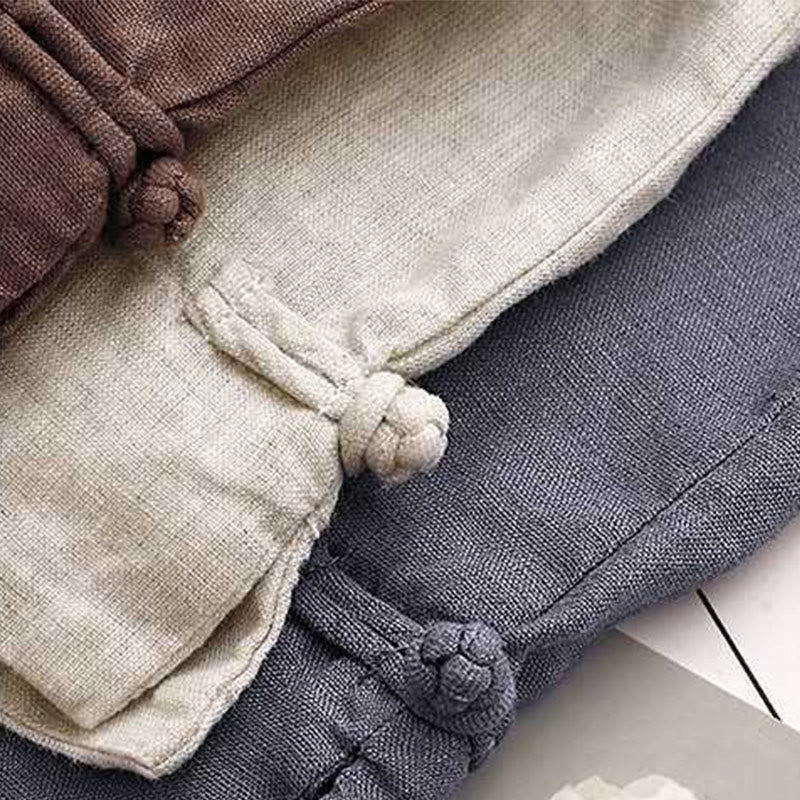 Buddha Stones Letnie Casual Jednokolorowe Zamki Błyskawiczne Guziki Z Włókna Akrylowego Żabki Guziki Damskie Szorty Z Kieszeniami - image 22