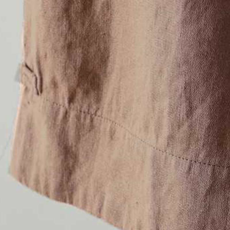 Buddha Stones Letnie Casualowe Jednokolorowe Żaby Guziki Zamek Błyskawiczny Guziki Włókna Akrylowe Damskie Szorty Z Kieszeniami - image 19