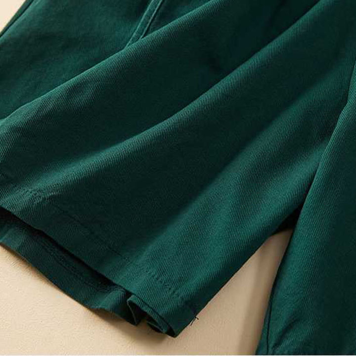 Buddha Stones Letnie Luźne Luźne Gładkie Bawełniane Damskie Szorty Z Kieszeniami - image 12