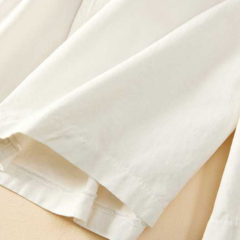 Buddha Stones Letnie Luźne Luźne Gładkie Bawełniane Damskie Szorty Z Kieszeniami - image 20