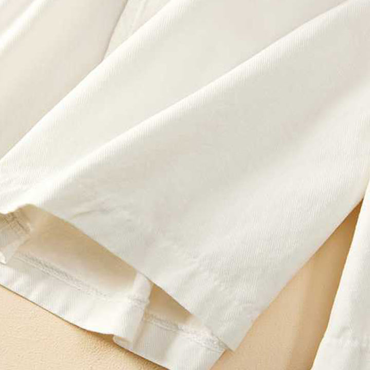 Buddha Stones Letnie Luźne Luźne Gładkie Bawełniane Damskie Szorty Z Kieszeniami - image 20