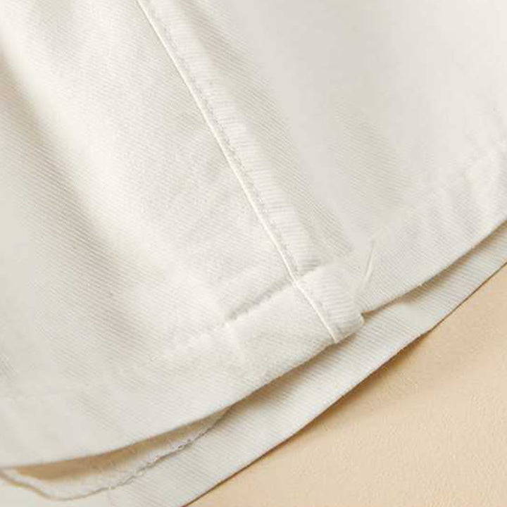 Buddha Stones Letnie Luźne Luźne Gładkie Bawełniane Damskie Szorty Z Kieszeniami - image 19