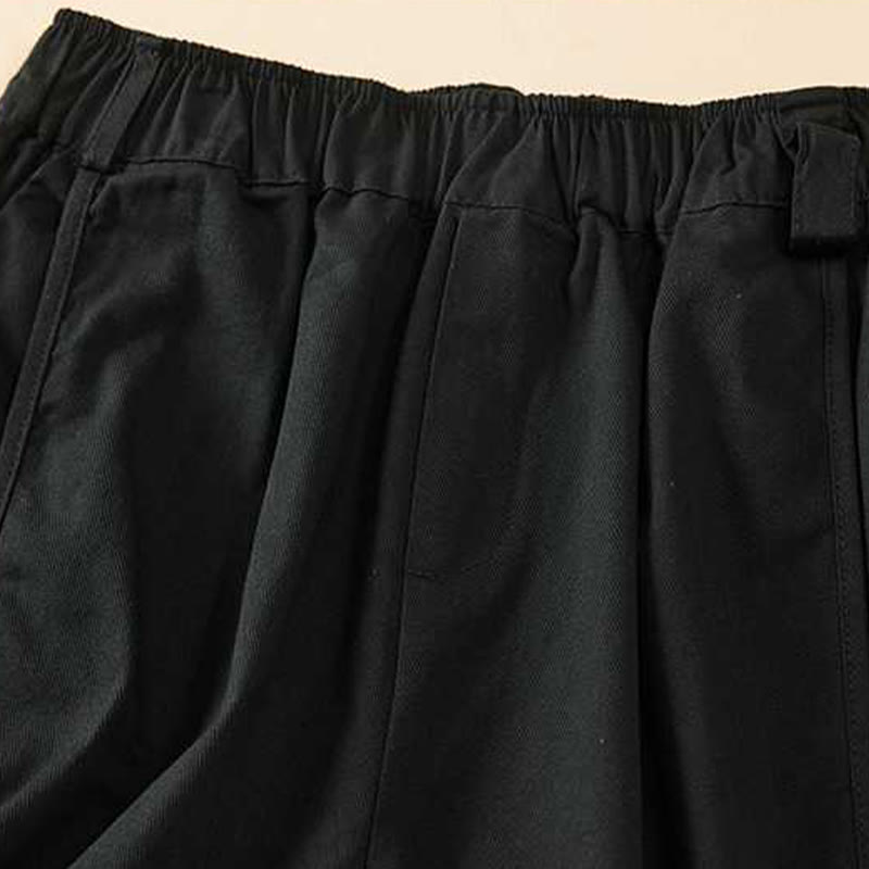 Buddha Stones Letnie Luźne Luźne Gładkie Bawełniane Damskie Szorty Z Kieszeniami - image 25