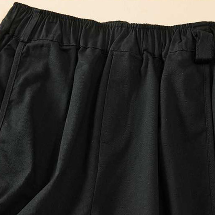 Buddha Stones Letnie Luźne Luźne Gładkie Bawełniane Damskie Szorty Z Kieszeniami - image 25