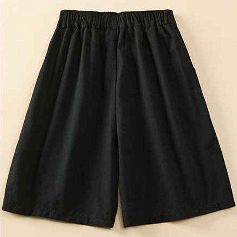 Buddha Stones Letnie Luźne Luźne Gładkie Bawełniane Damskie Szorty Z Kieszeniami - image 22