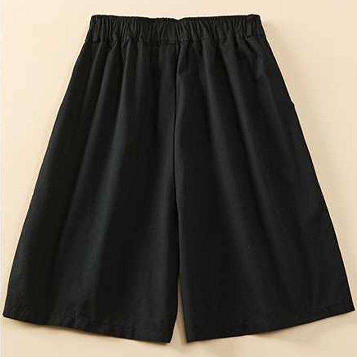 Buddha Stones Letnie Luźne Luźne Gładkie Bawełniane Damskie Szorty Z Kieszeniami - image 22