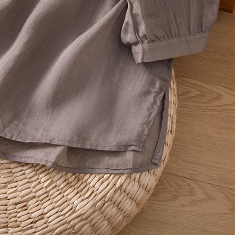 Koszulka damska z okrągłym dekoltem i krótkim rękawem z elastycznej tkaniny Buddha Stones Casual Symmetrical Embroidery