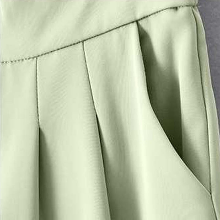 Buddha Stones Letnie Luźne Luźne Gładkie Bawełniane Lniane Damskie Szorty Z Kieszeniami - image 7