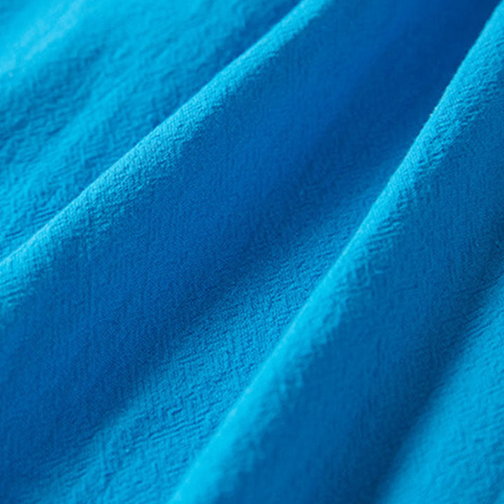 Sukienka midi damska z długim rękawem, haftem w stylu vintage z Buddha Stones, guzikami i żabą, z wysokim stanem i bawełną i lnem - image 23