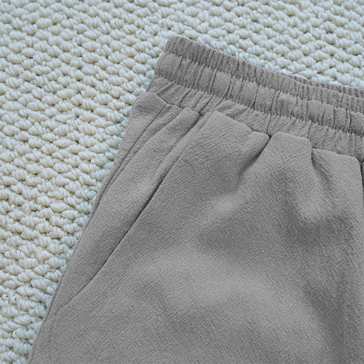 Buddha Stones Letnie Jednolity Kolor Łączenie Projekt Bawełna Len Spodnie Damskie Z Kieszeniami - image 17