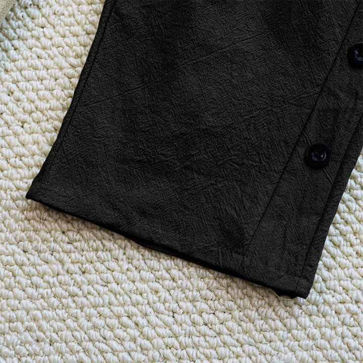 Buddha Stones Letnie Proste Patchworkowe Wzory Ściągacz Bawełna Len Spodnie Damskie Z Kieszeniami - image 14