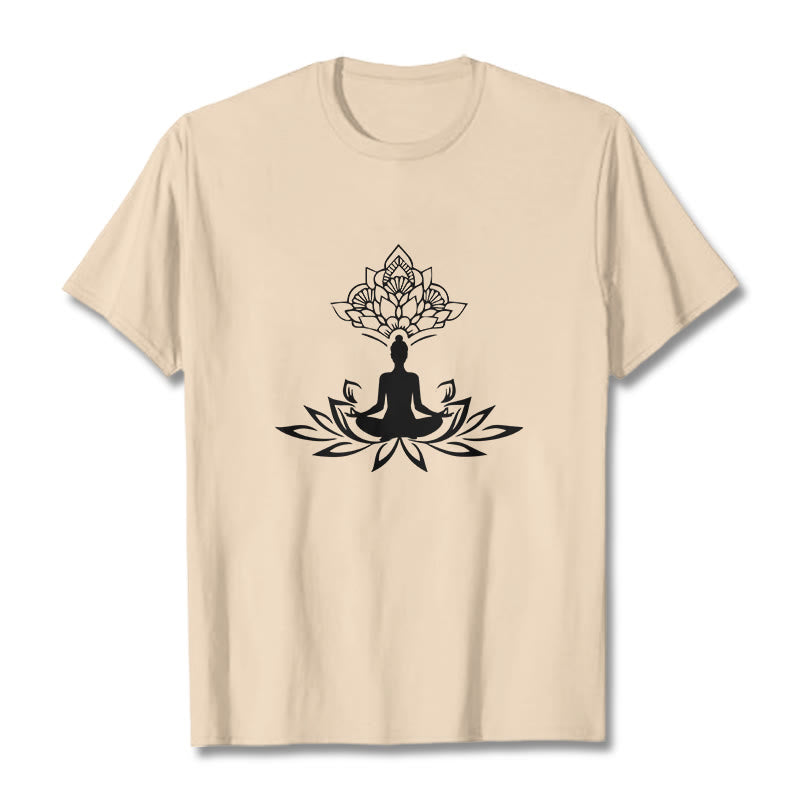 Buddha Stones Lotosu Medytacja Budda Koszulka T-shirt - For - 2XL - image 9