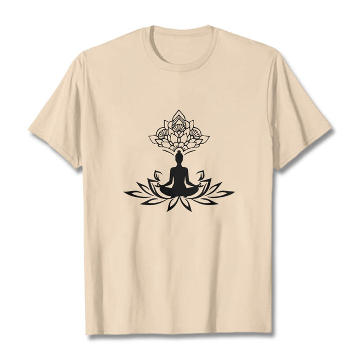 Buddha Stones Lotosu Medytacja Budda Koszulka T-shirt - For - 2XL - image 8