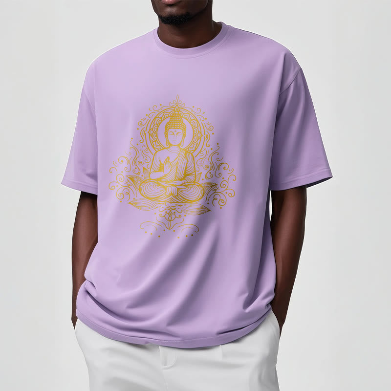 Buddha Stones Lotosu Winorośli Medytacja Budda Koszulka T-shirt - image 17
