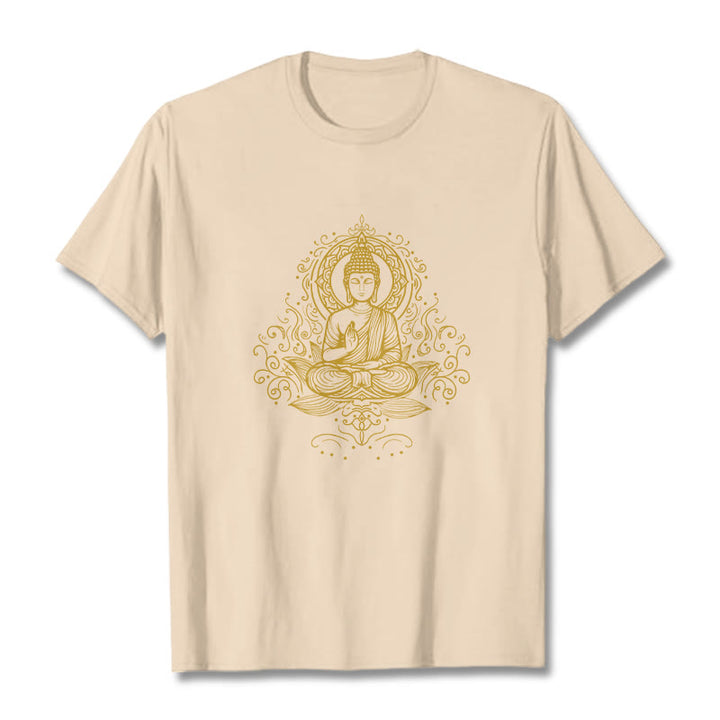 Buddha Stones Lotosu Winorośli Medytacja Budda Koszulka T-shirt - For - 2XL - image 11
