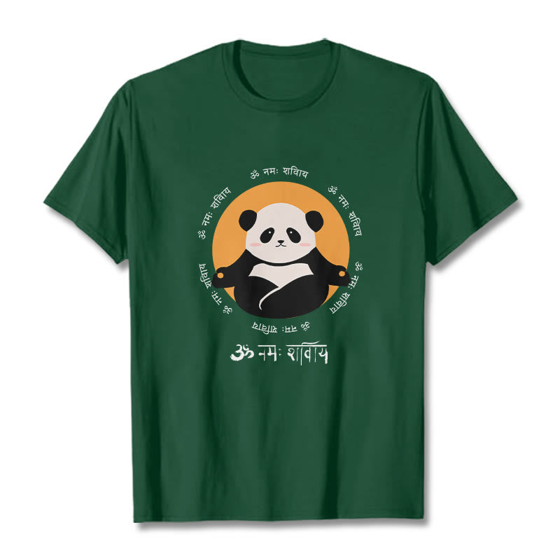 Buddha Stones Panda w sanskrycie Namah Shivaya - ForestGreen - 2XL - image 10