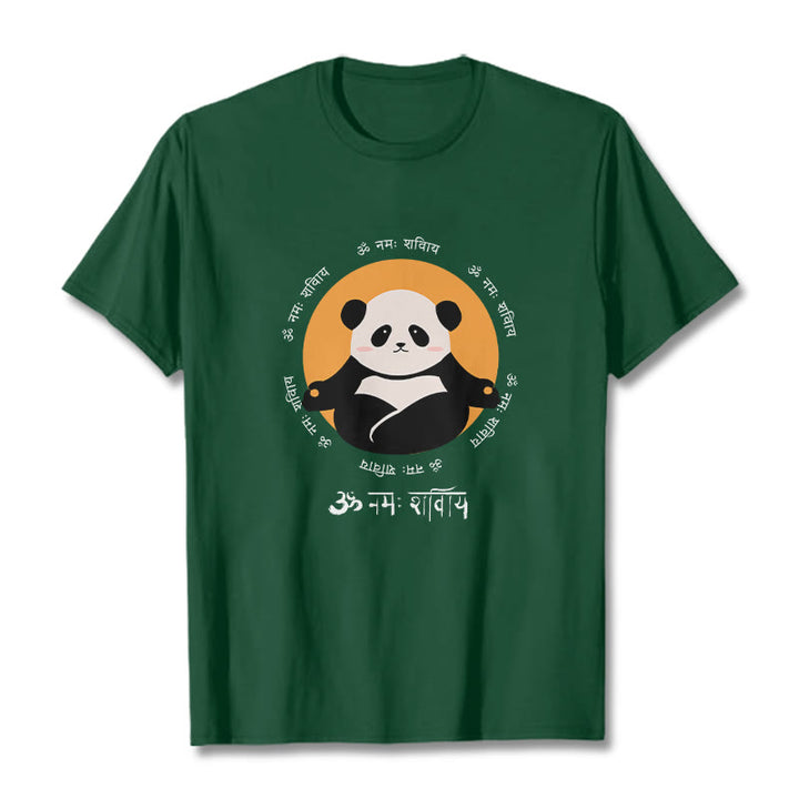 Buddha Stones Panda w sanskrycie Namah Shivaya - ForestGreen - 2XL - image 10