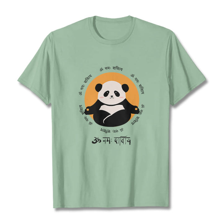 Buddha Stones Panda w sanskrycie Namah Shivaya - PaleGreen - 2XL - image 14
