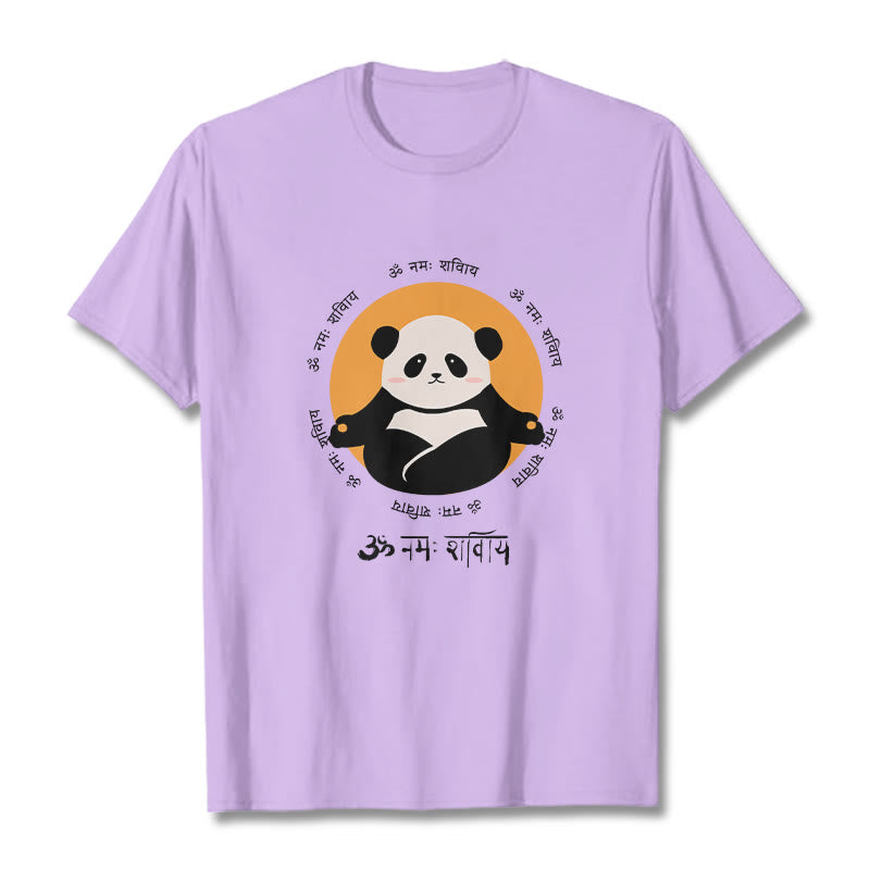 Buddha Stones Panda w sanskrycie Namah Shivaya - Śliwka - 2XL - image 17