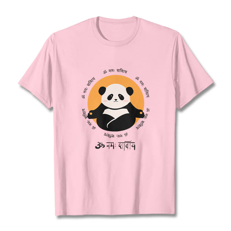 Buddha Stones Panda w sanskrycie Namah Shivaya - Jasnoróżowy - 2XL - image 12
