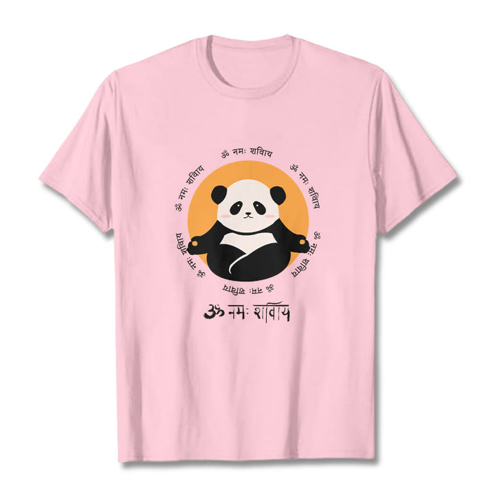 Buddha Stones Panda w sanskrycie Namah Shivaya - Jasnoróżowy - 2XL - image 12