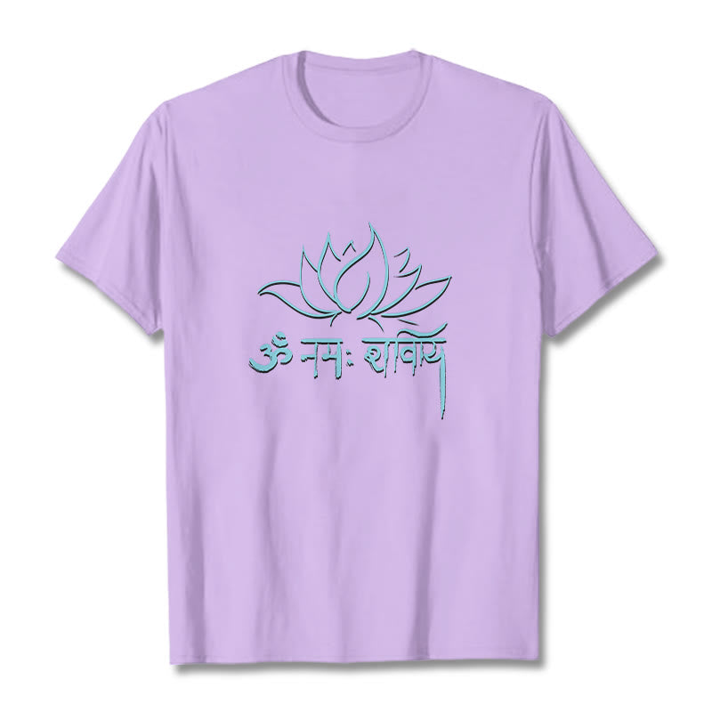 Buddha Stones Kamienie Lotosu w sanskrycie Namah Shivaya - Śliwka - 2XL - image 17