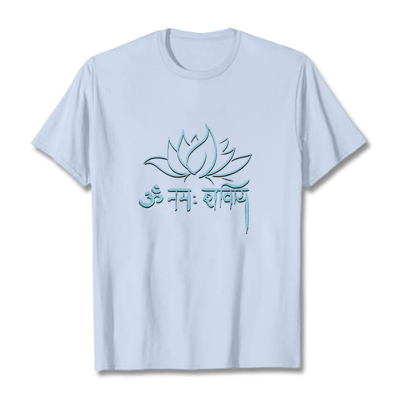 Buddha Stones Kamienie Lotosu w sanskrycie Namah Shivaya - Jasnoniebieski - 2XL - image 18