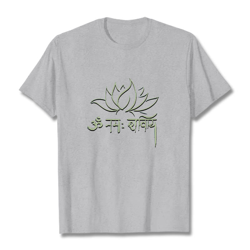 Buddha Stones Kamienie Lotosu w sanskrycie Namah Shivaya - Jasnoszary - 2XL - image 19