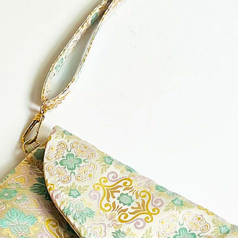 Buddha Stones Retro Kwiaty Wzór Poliester Bawełna Haft Torba Crossbody Hangbags