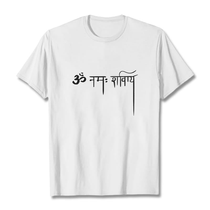 Buddha Stones Kamienie w sanskrycie Namah Shivaya - Biały - 2XL - image 5