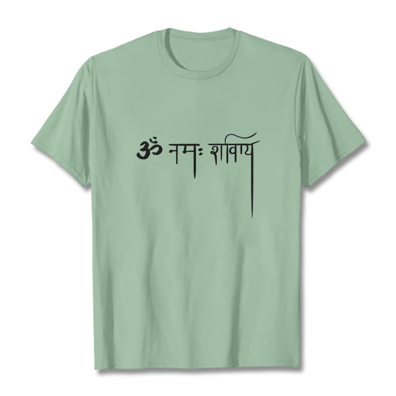 Buddha Stones Kamienie w sanskrycie Namah Shivaya - PaleGreen - 2XL - image 14