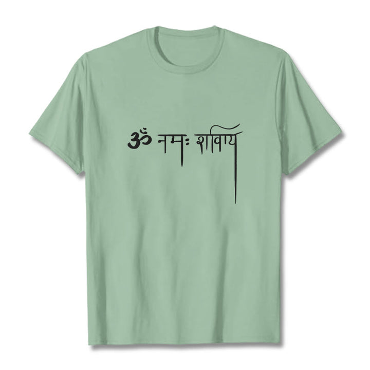 Buddha Stones Kamienie w sanskrycie Namah Shivaya - PaleGreen - 2XL - image 14