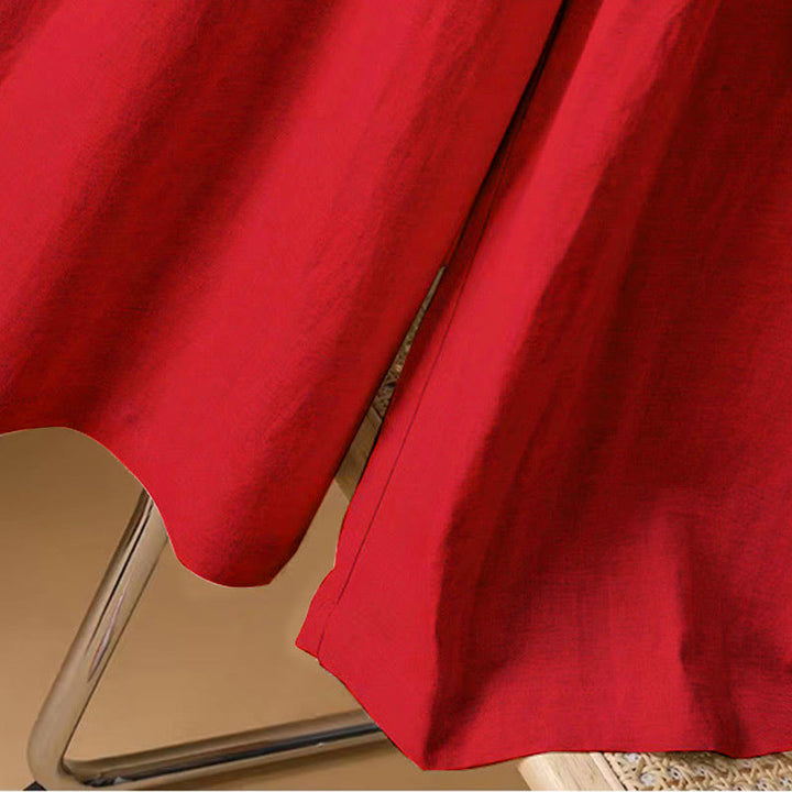 Buddha Stones Letnie swobodne, czyste kolory, 7-8 długości, bawełna, len, damskie, szerokie nogawki - image 17