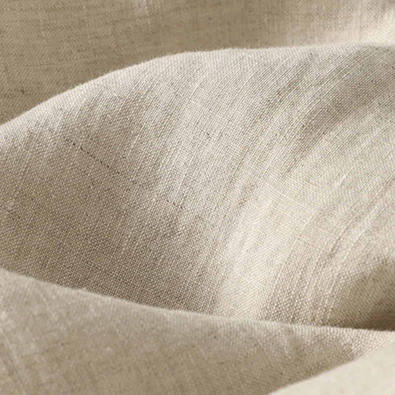 Buddha Stones Letnie swobodne czyste kolory ściągacz 9 długości bawełna len damskie spodnie haremowe z kieszeniami - image 6