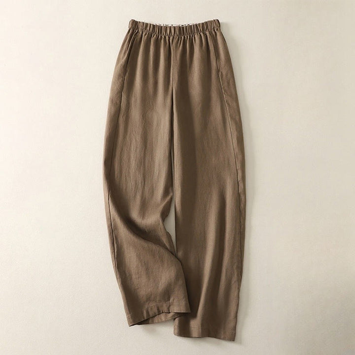 Buddha Stones Codzienne Proste Proste Projekty Bawełniane Lniane Spodnie Damskie Z Kieszeniami - Peru - US8-10，UK/AU12-14，EU40-42 (2XL) - image 7