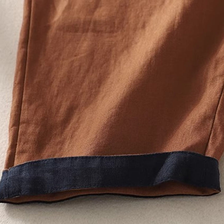 Spodnie damskie Buddha Stones Commute Color Contrast ze ściągaczem, długość 7-8, z kieszeniami - image 21