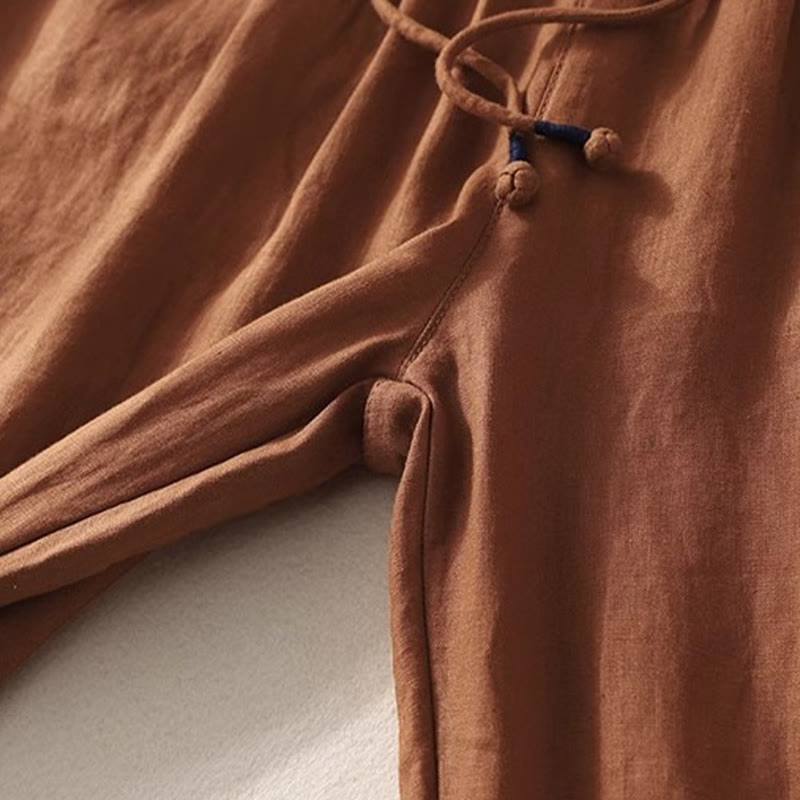 Spodnie damskie Buddha Stones Commute Color Contrast ze ściągaczem, długość 7-8, z kieszeniami - image 19