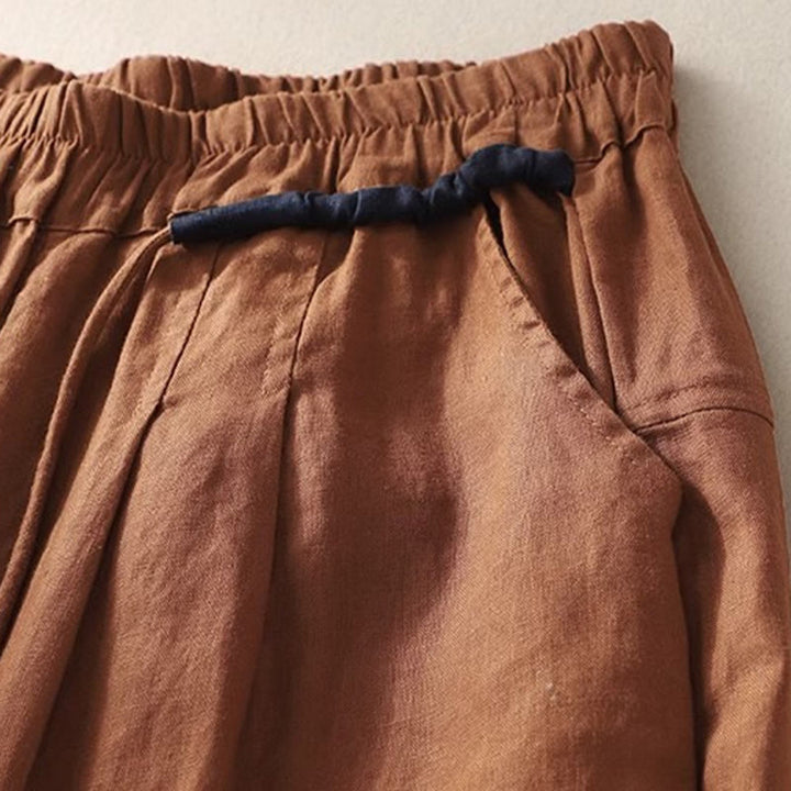 Spodnie damskie Buddha Stones Commute Color Contrast ze ściągaczem, długość 7-8, z kieszeniami - image 17