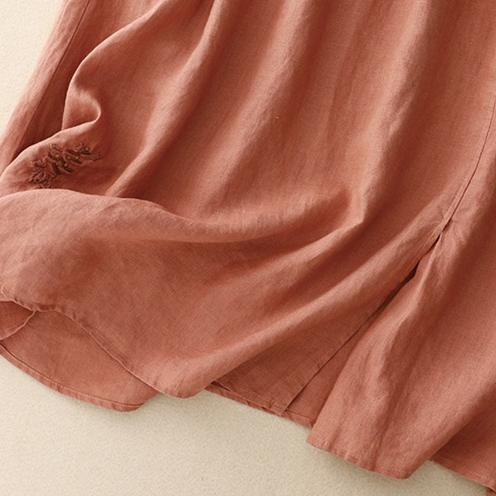 Spódnica damska ze ściągaczem i kieszeniami, vintage, z haftowanymi Buddha Stones - image 22