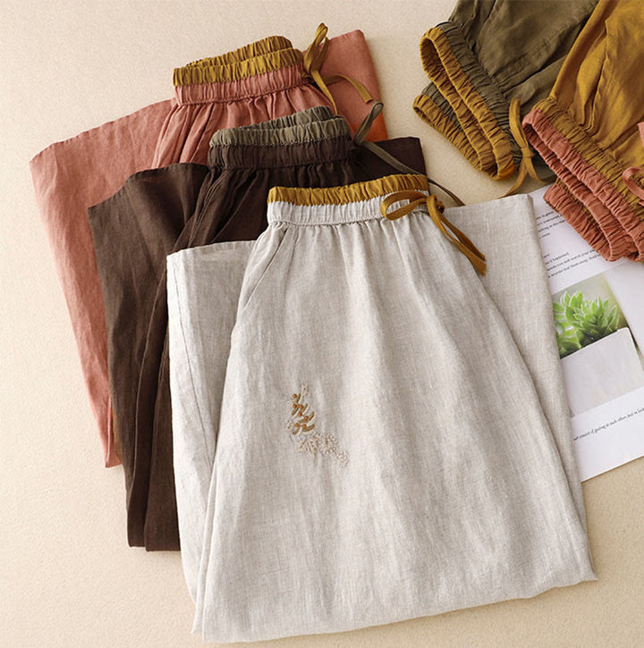 Spódnica damska ze ściągaczem i kieszeniami, vintage, z haftowanymi Buddha Stones - image 28