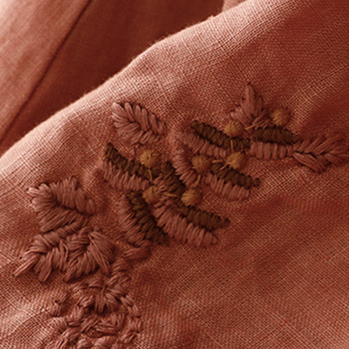 Spódnica damska ze ściągaczem i kieszeniami, vintage, z haftowanymi Buddha Stones - image 21