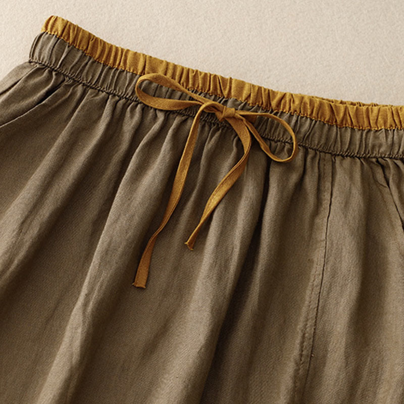 Spódnica damska ze ściągaczem i kieszeniami, vintage, z haftowanymi Buddha Stones - image 1