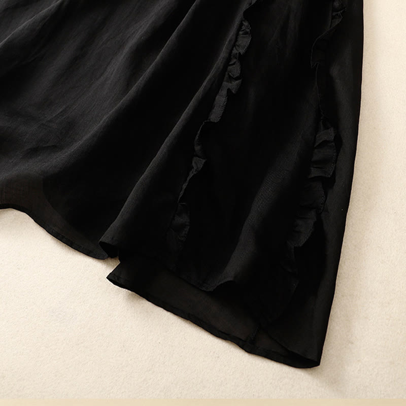 Spódnica bawełniana damska Buddha Stones Summer Plain Ruffle Design - image 12