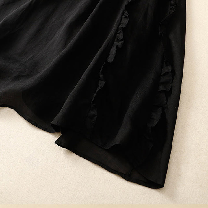 Spódnica bawełniana damska Buddha Stones Summer Plain Ruffle Design - image 12